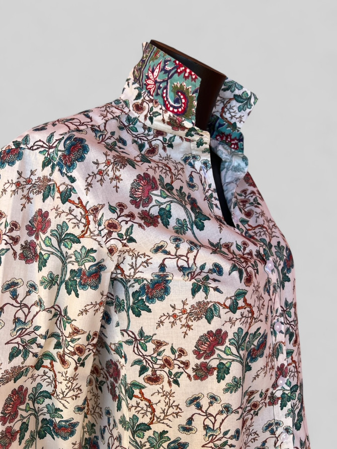 Chemise femme en coton imprimé Hynd