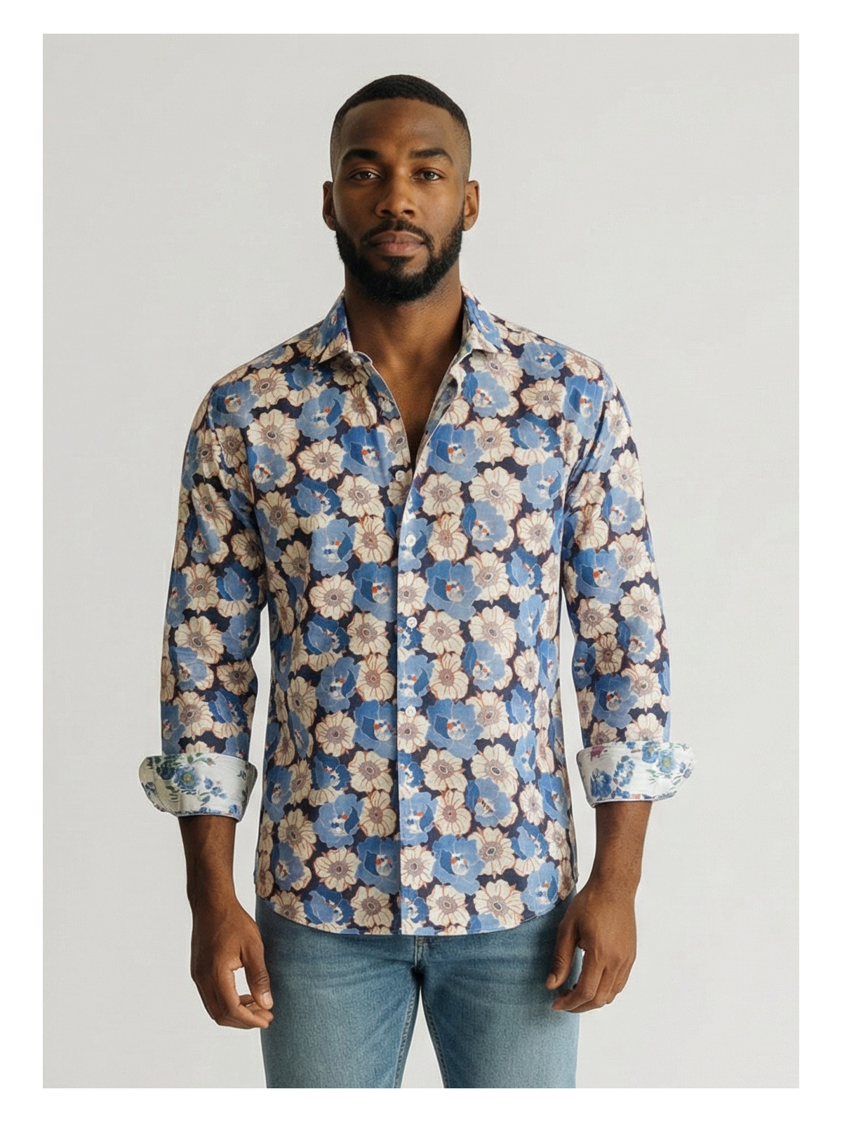 chemise homme slim fit noah coton imprimé