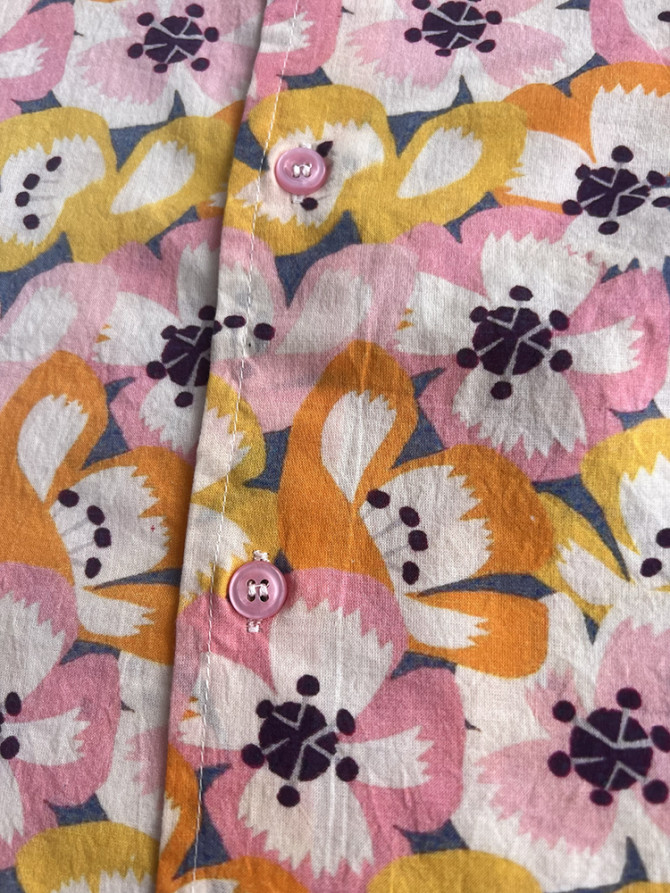 détail tissu chemise coton imprimé homme