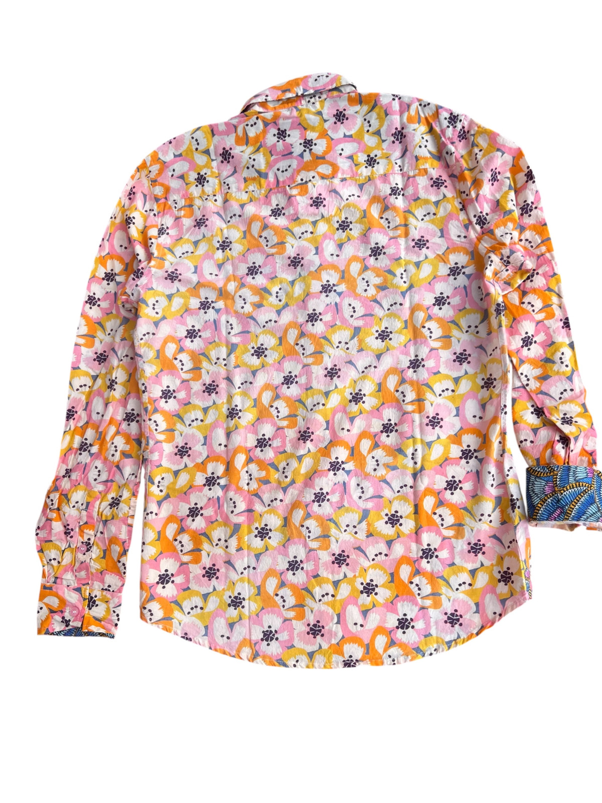 détail tissu chemise coton imprimé homme