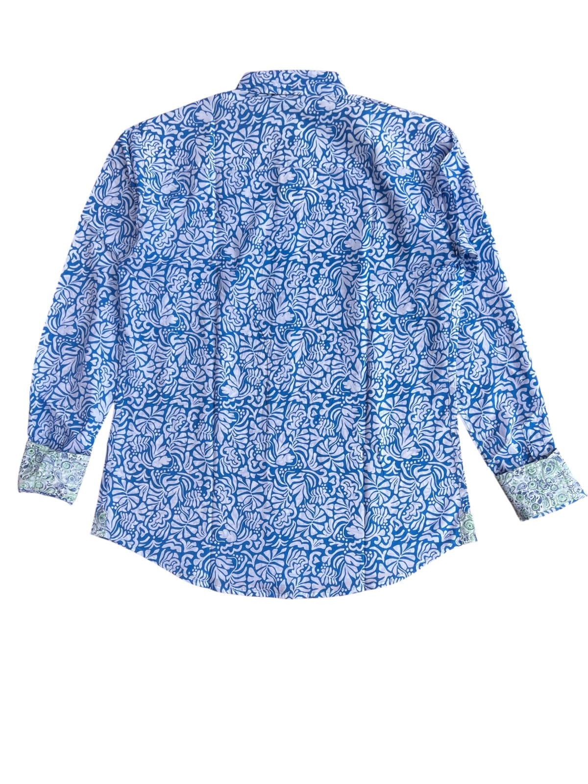 détail tissu chemise coton imprimé homme