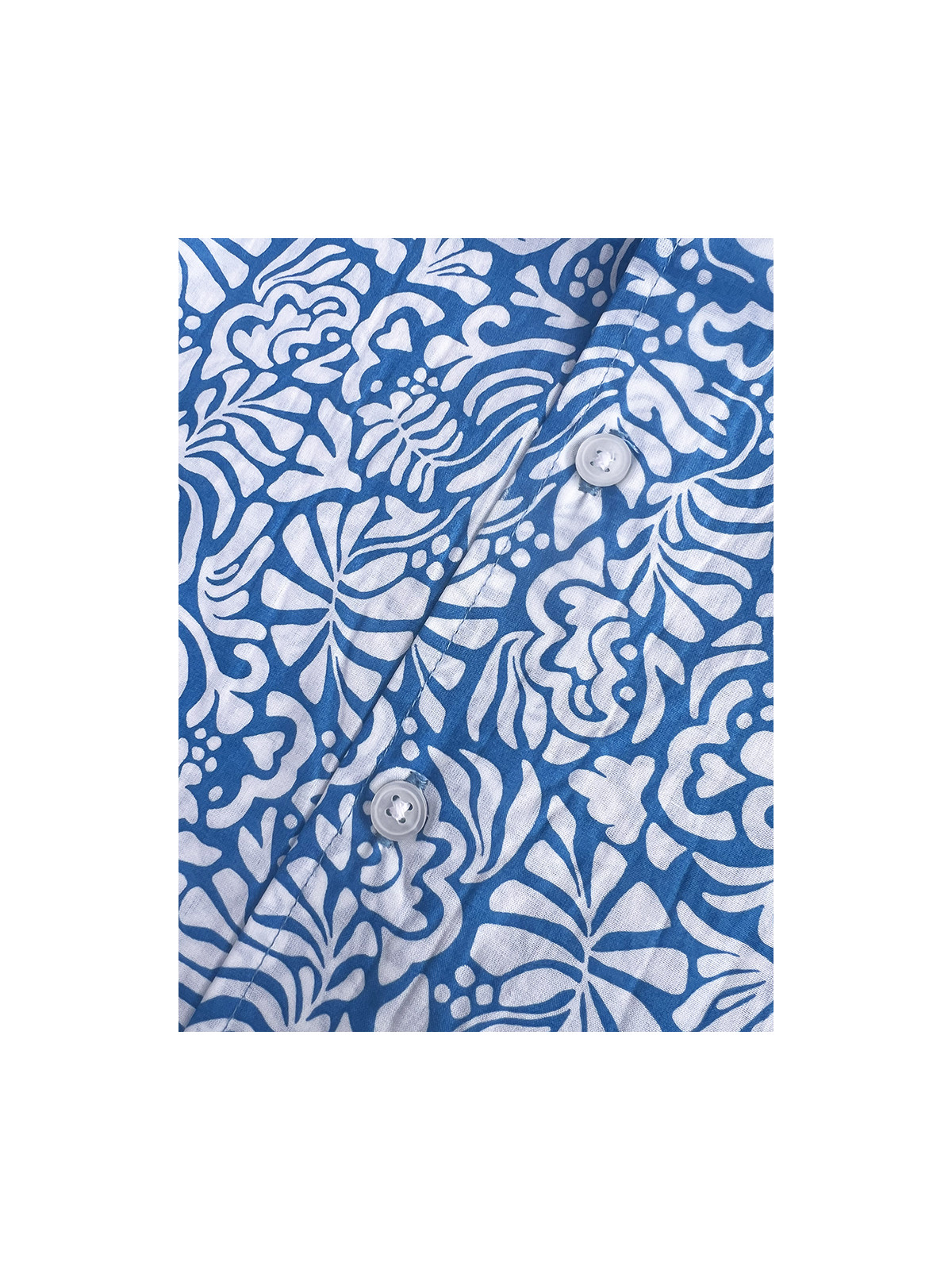 détail tissu chemise coton imprimé homme