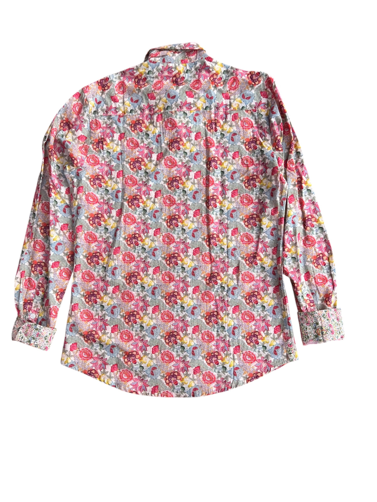 détail tissu chemise coton imprimé homme