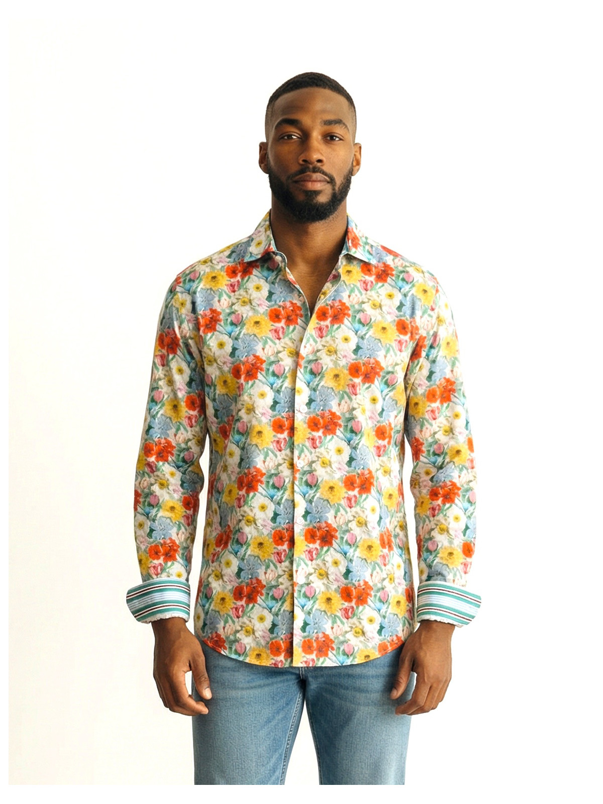 chemise homme slim fit noah coton imprimé