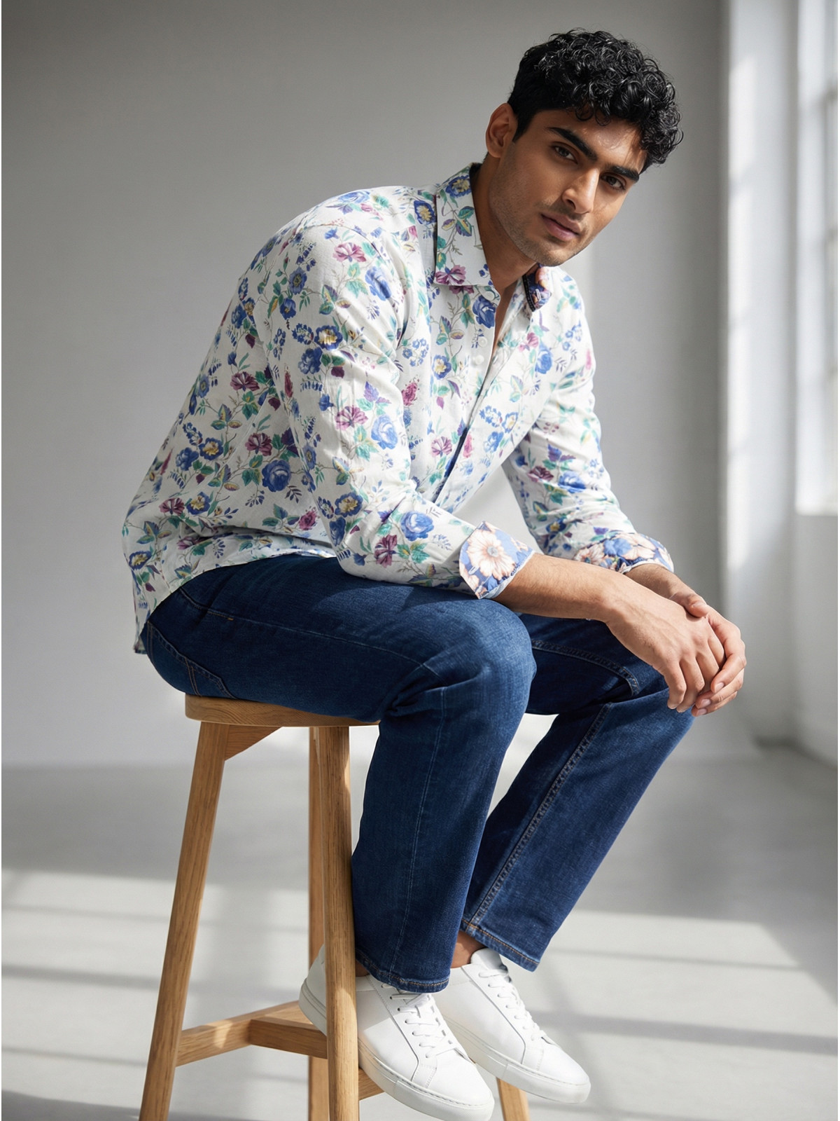 chemise homme slim fit noah coton imprimé