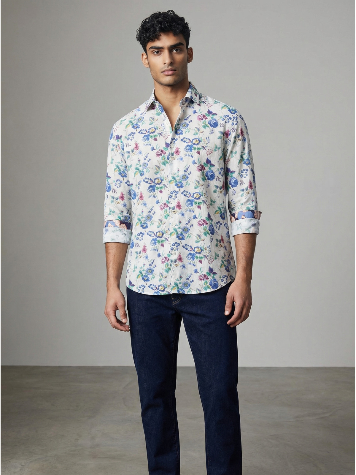 chemise homme slim fit noah coton imprimé