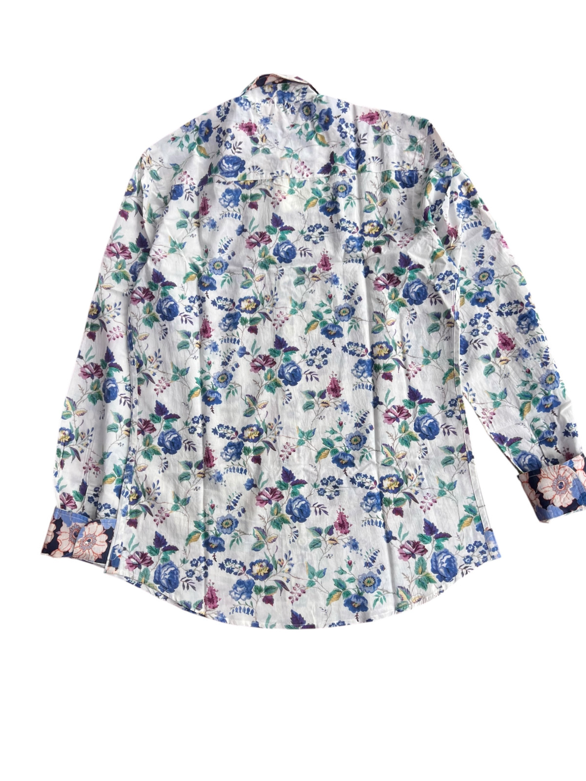 détail tissu chemise coton imprimé homme