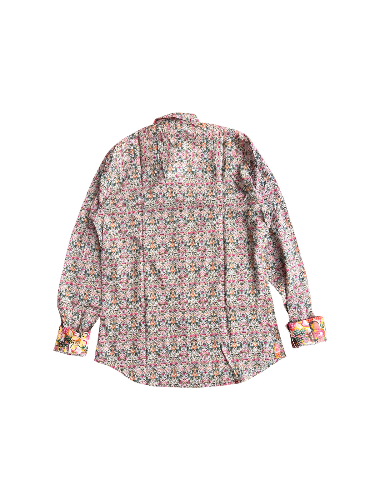 détail tissu chemise coton imprimé homme