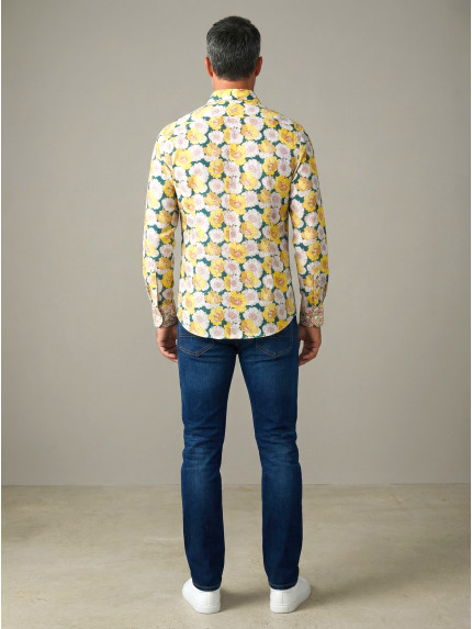 chemise homme slim fit noah coton imprimé