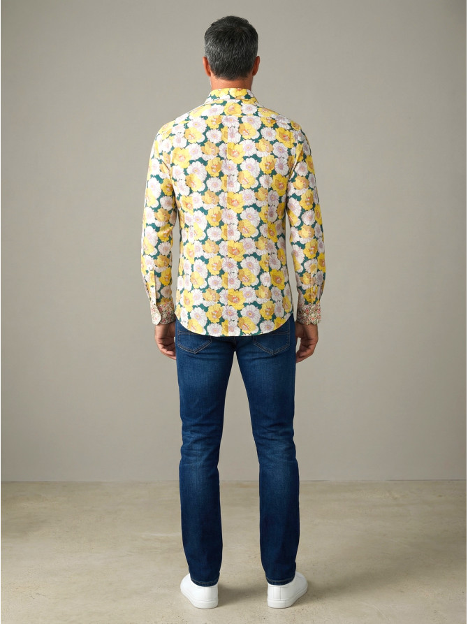 chemise homme slim fit noah coton imprimé