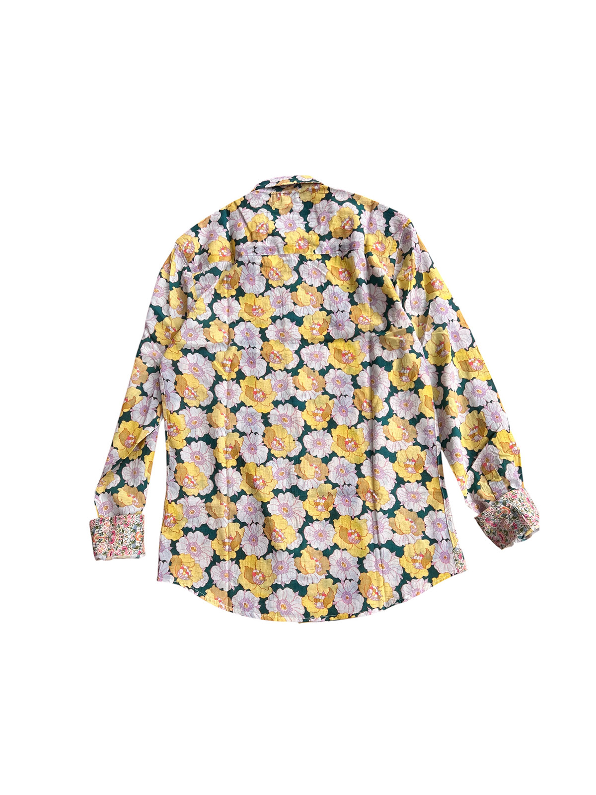 détail tissu chemise coton imprimé homme