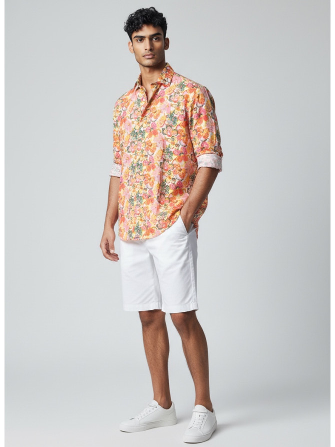 chemise homme slim fit noah coton imprimé