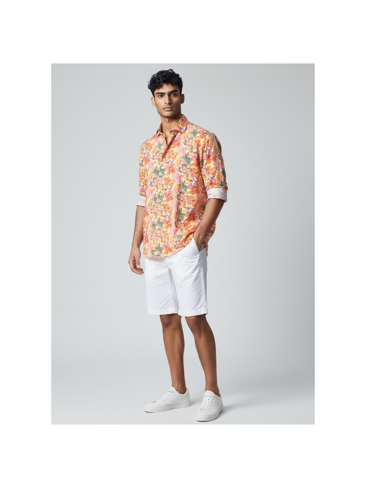 chemise homme slim fit noah coton imprimé