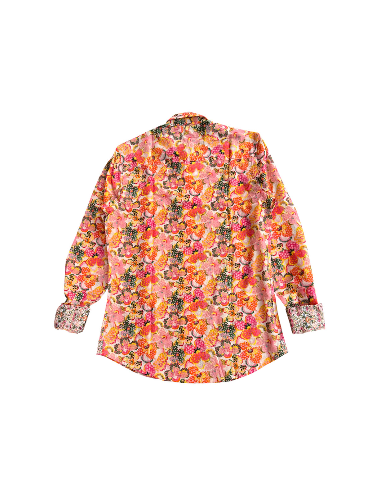 détail tissu chemise coton imprimé homme