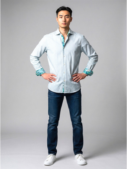 chemise homme slim fit noah coton imprimé