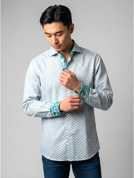 chemise homme slim fit noah coton imprimé