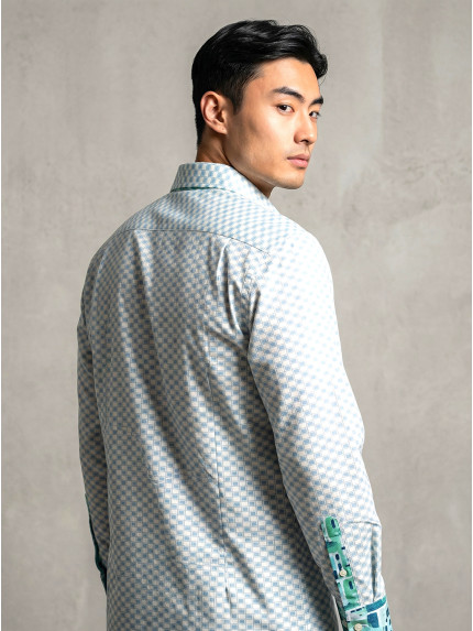 chemise homme slim fit noah coton imprimé