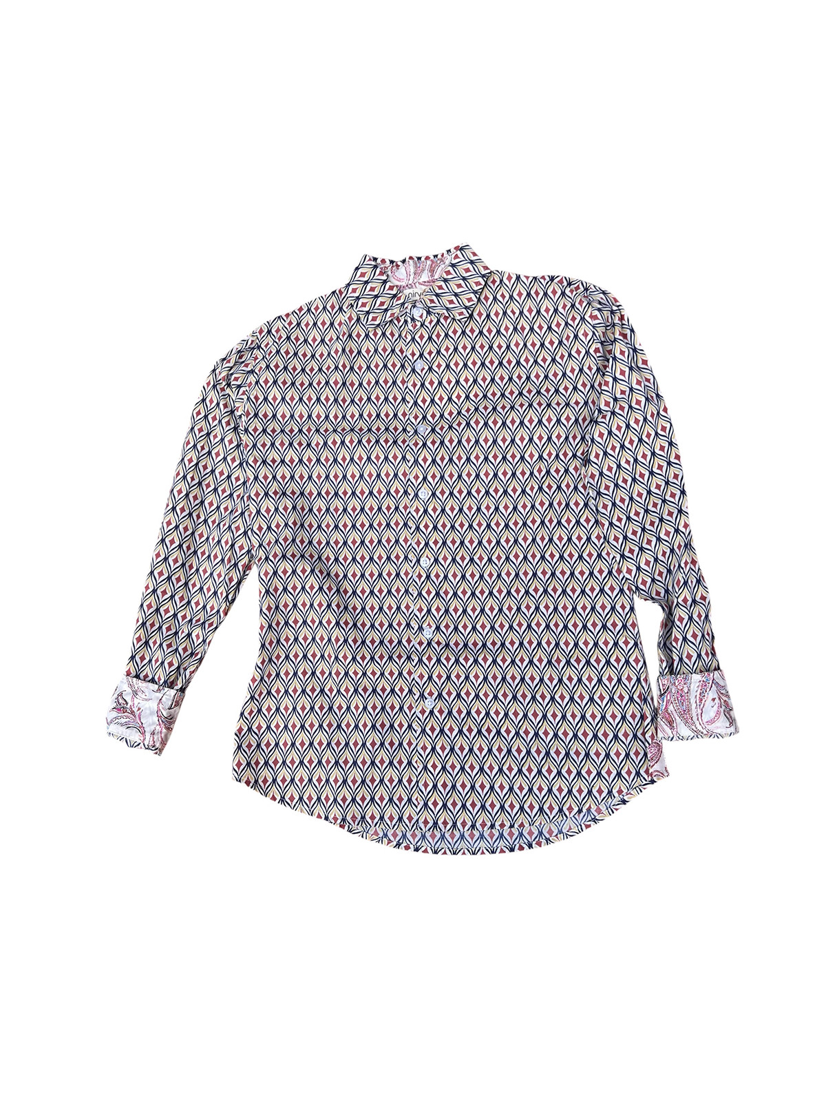 détail tissu chemise coton imprimé homme