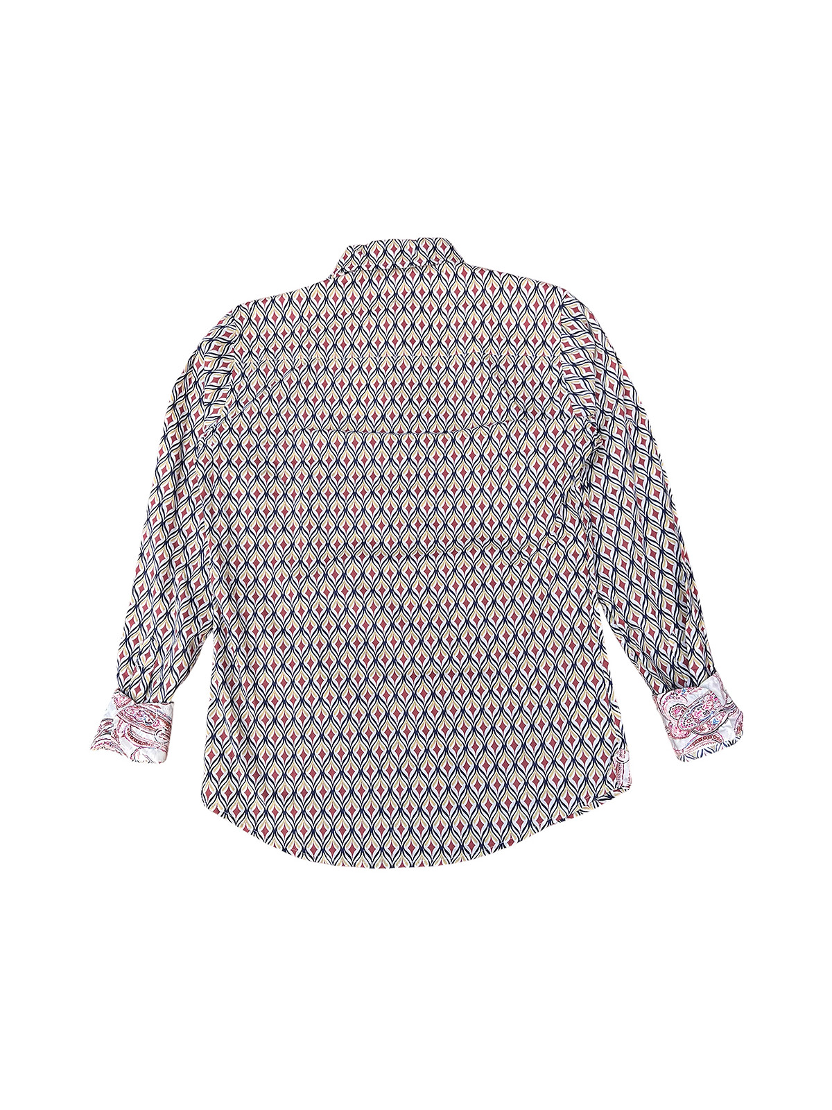 détail tissu chemise coton imprimé homme