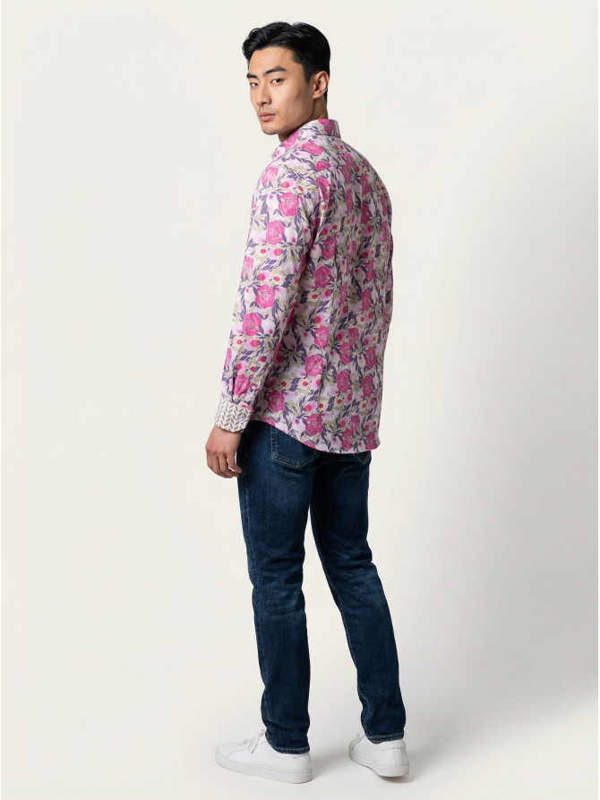 chemise homme slim fit noah coton imprimé