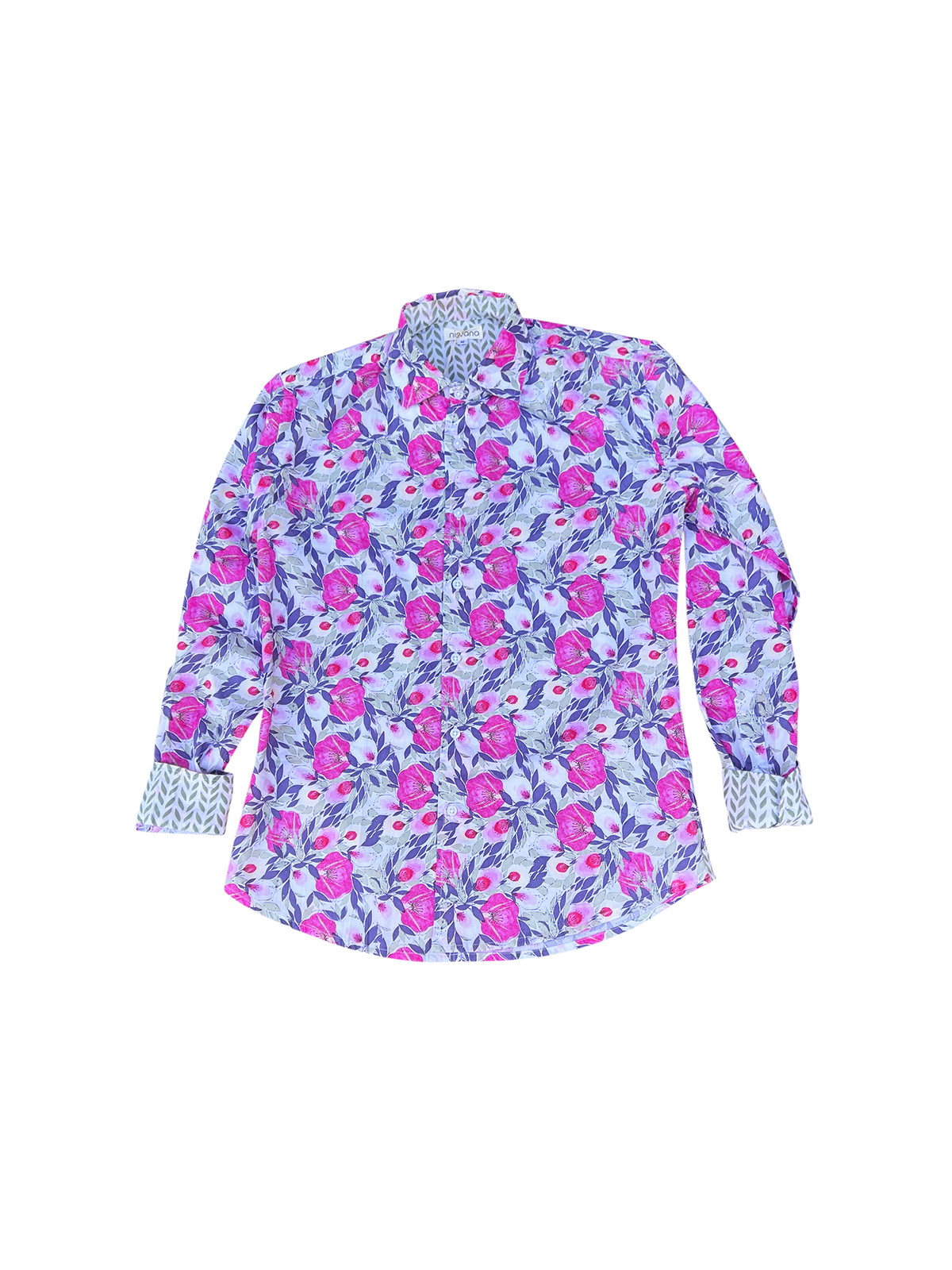 détail tissu chemise coton imprimé homme