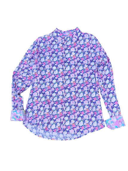 détail tissu chemise coton imprimé homme