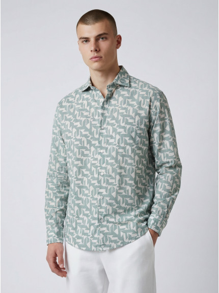 chemise homme slim fit noah coton imprimé