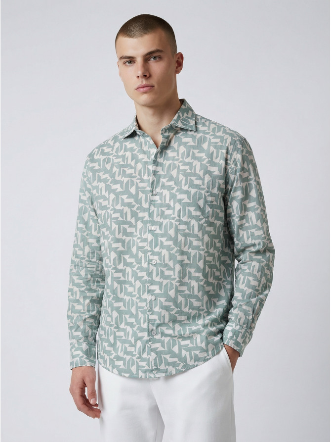 chemise homme slim fit noah coton imprimé