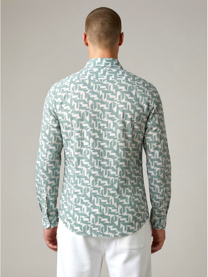 chemise homme slim fit noah coton imprimé