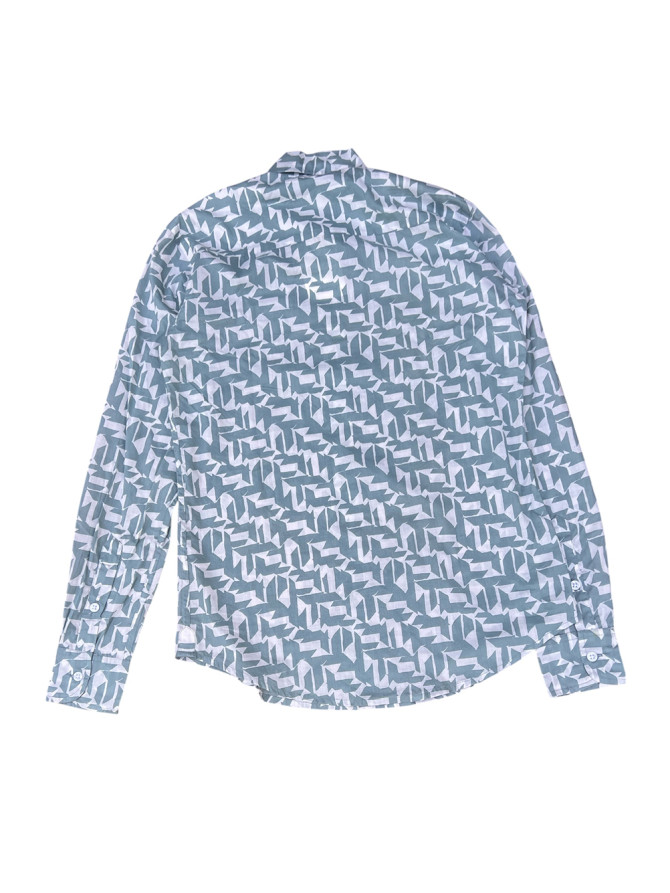 détail tissu chemise coton imprimé homme