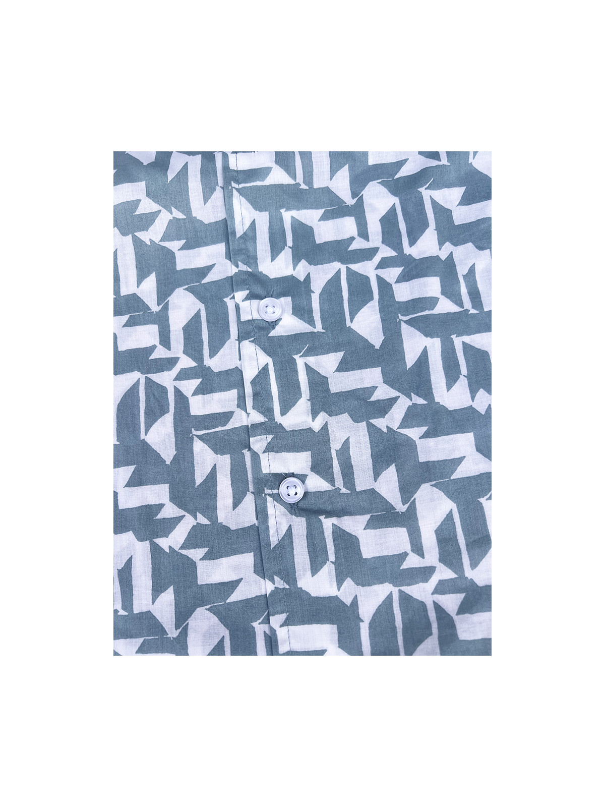 détail tissu chemise coton imprimé homme