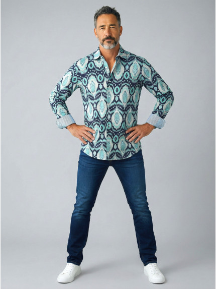 chemise homme slim fit noah coton imprimé
