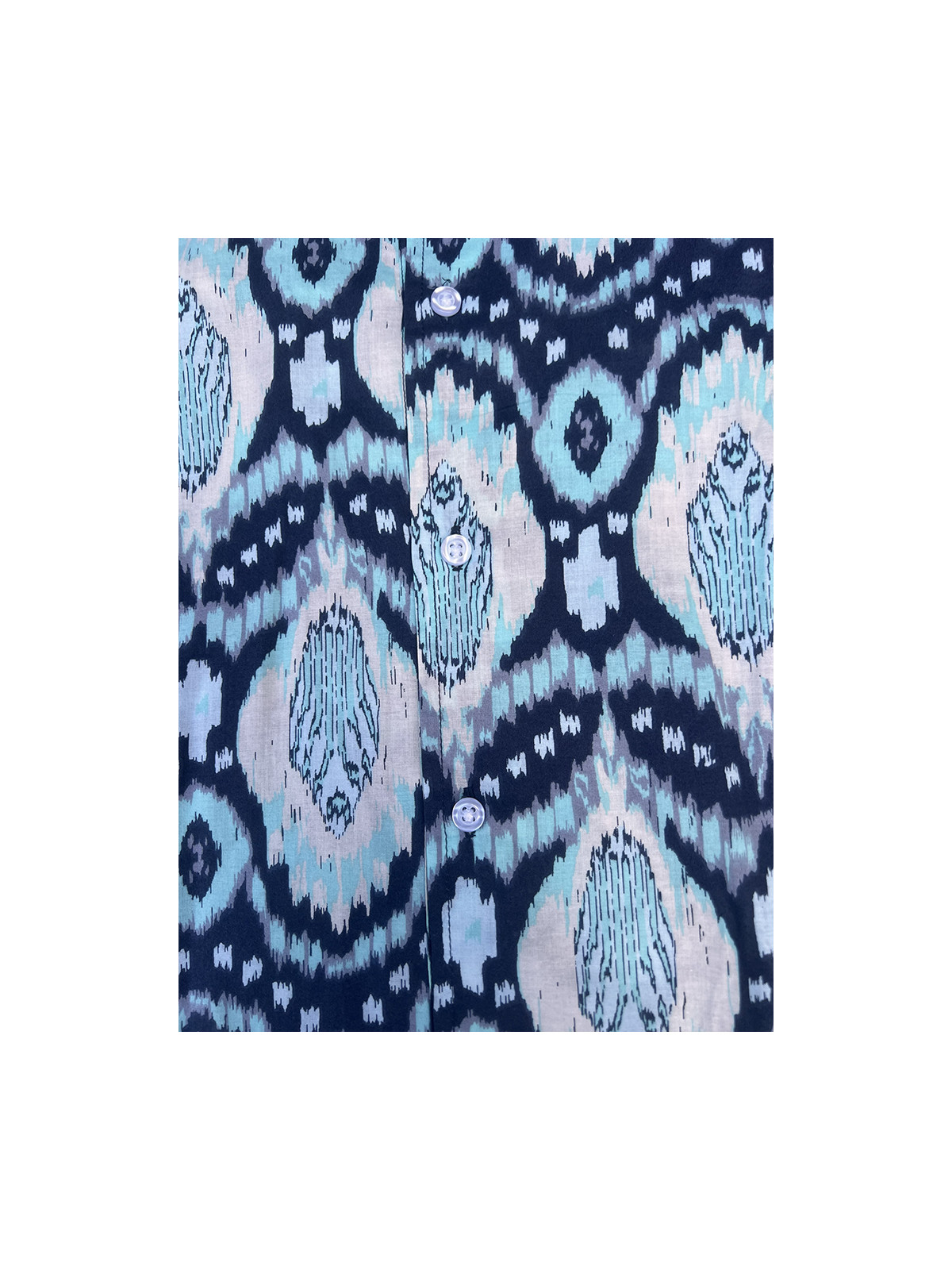 détail tissu chemise coton imprimé homme