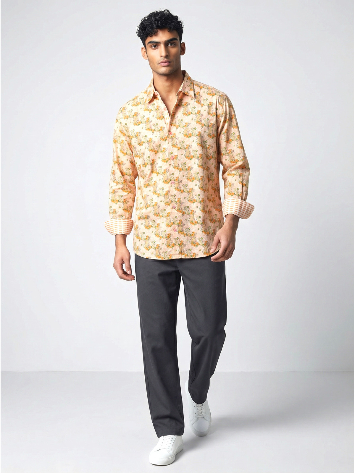 chemise homme slim fit noah coton imprimé