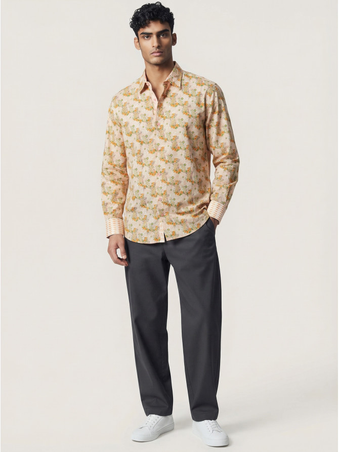 chemise homme slim fit noah coton imprimé