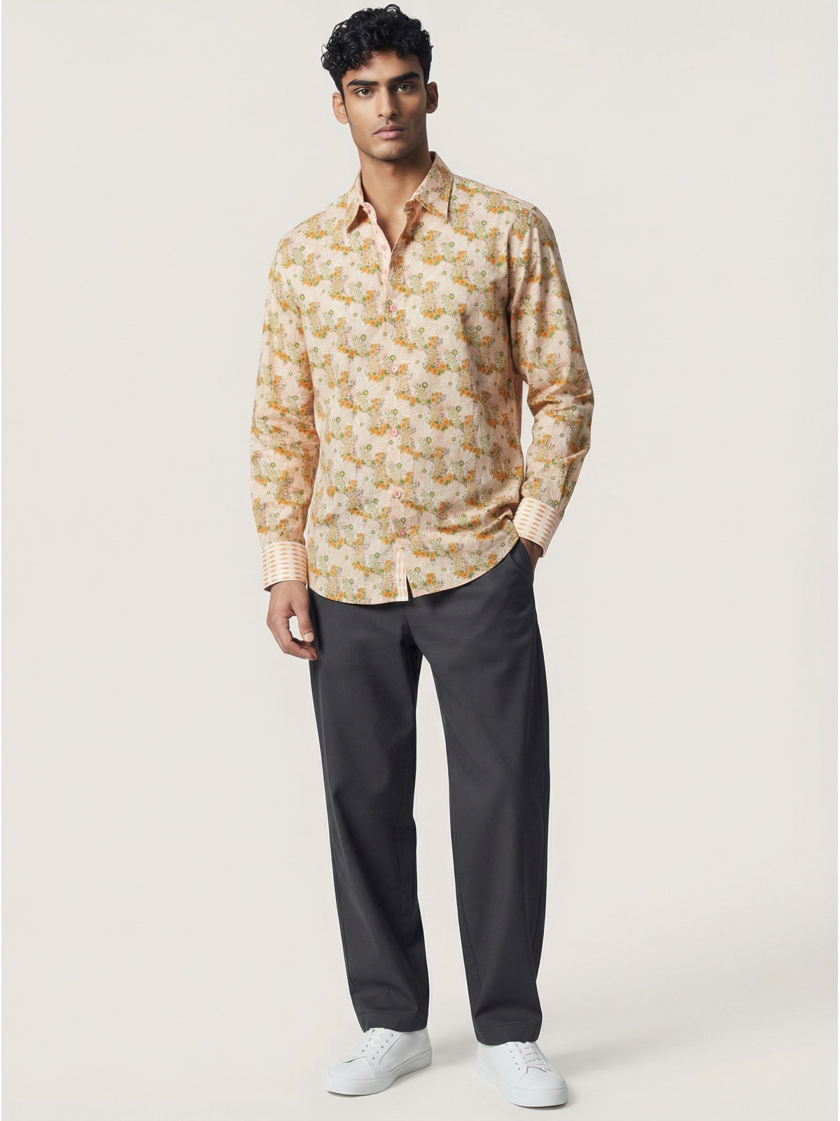 chemise homme slim fit noah coton imprimé