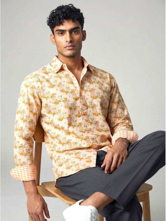 chemise homme slim fit noah coton imprimé