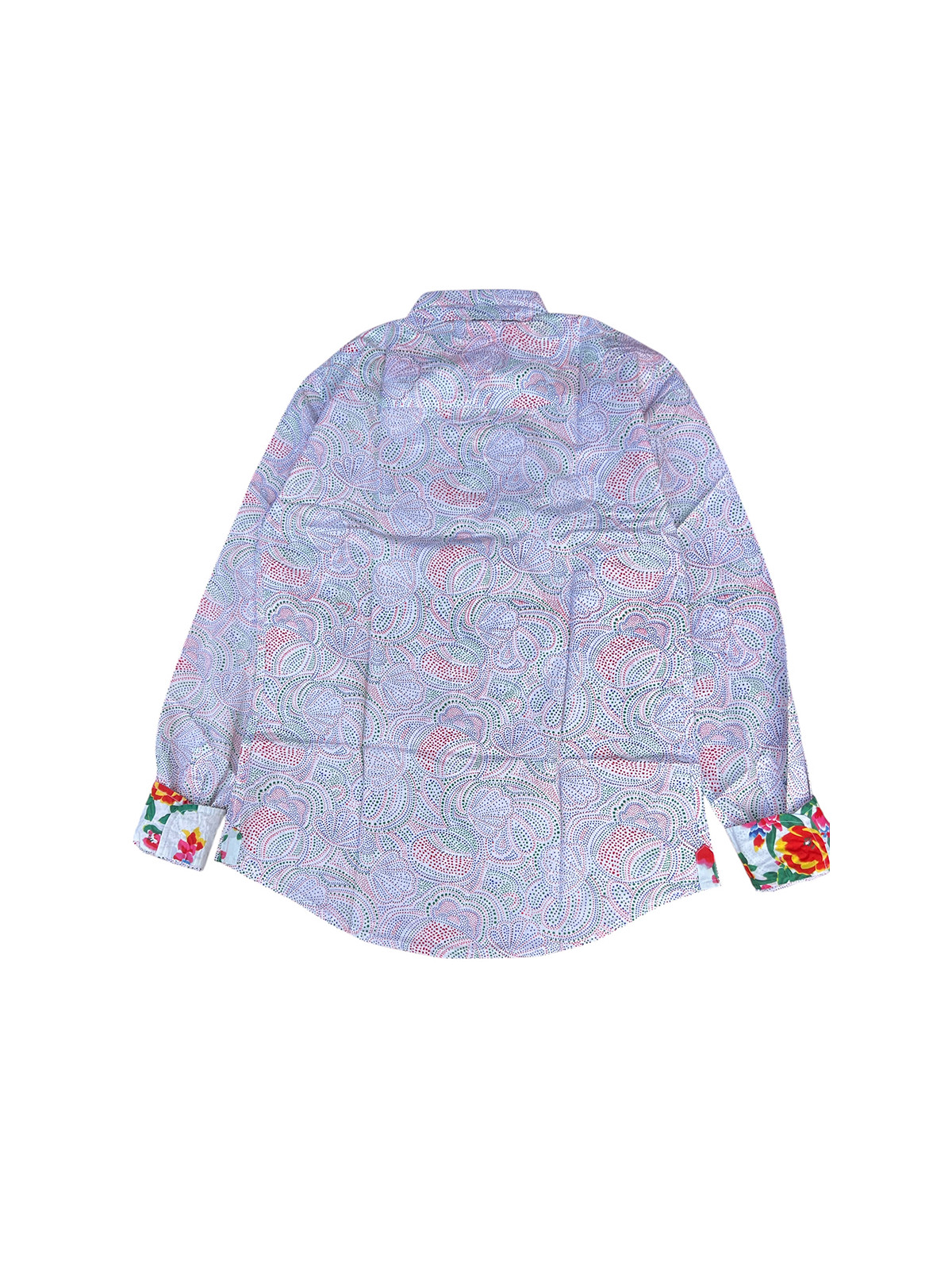 détail tissu chemise coton imprimé homme