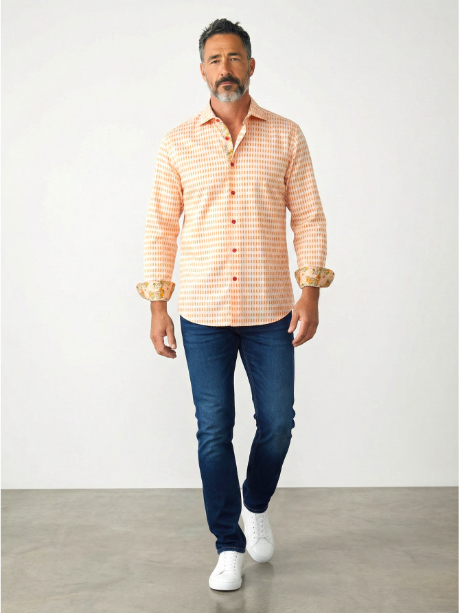 chemise homme slim fit noah coton imprimé