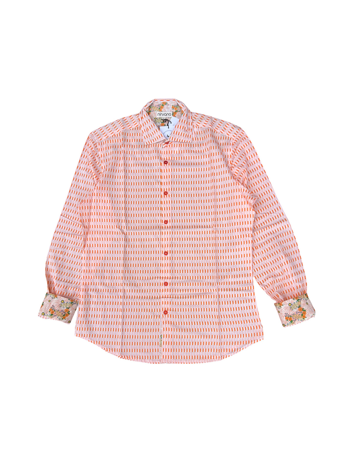 détail tissu chemise coton imprimé homme