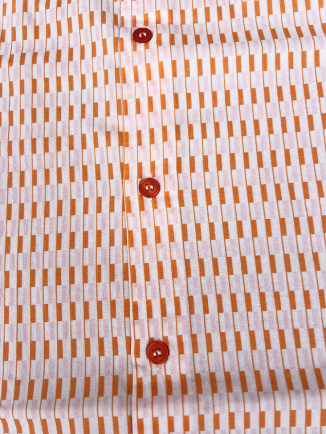 détail tissu chemise coton imprimé homme