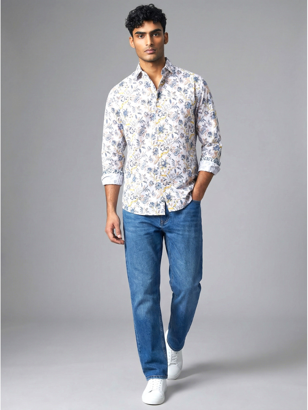 chemise homme slim fit noah coton imprimé