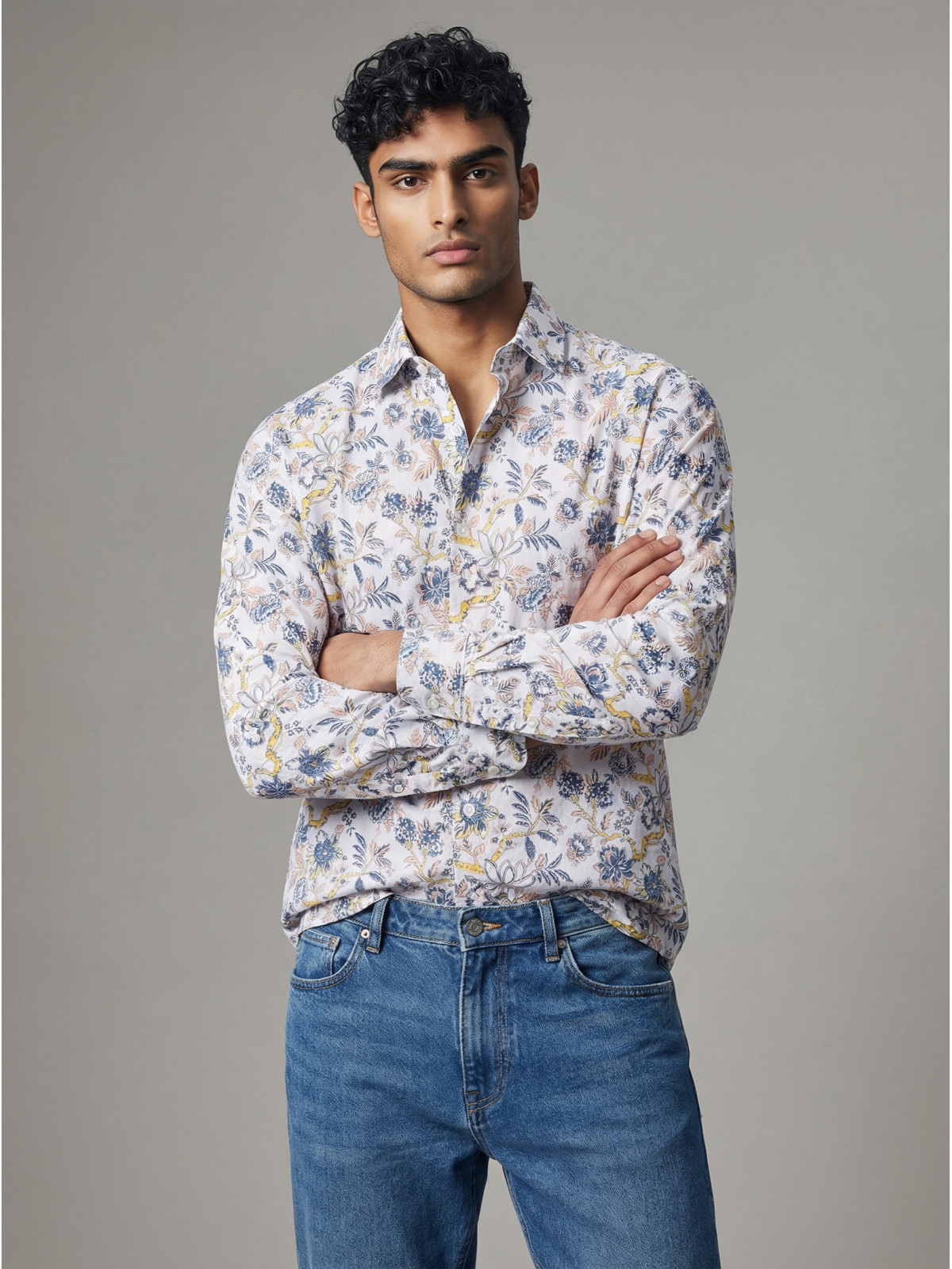 chemise homme slim fit noah coton imprimé