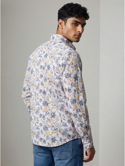 chemise homme slim fit noah coton imprimé