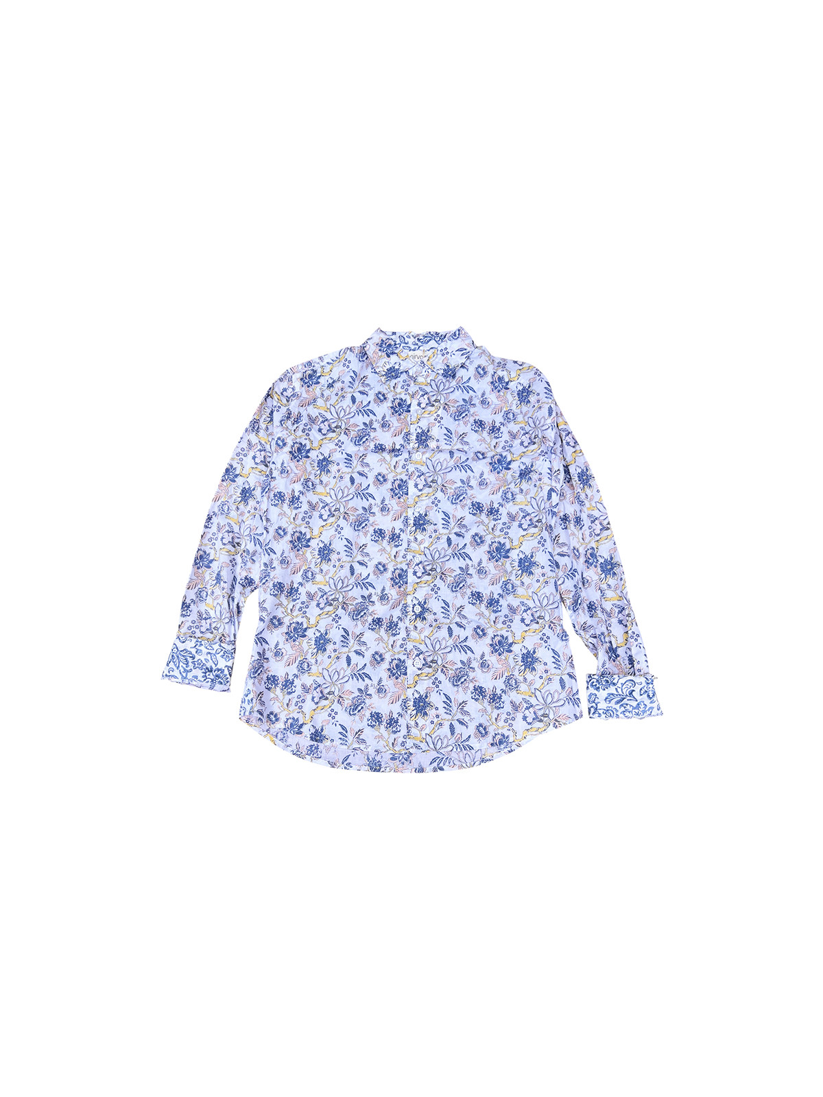 détail tissu chemise coton imprimé homme