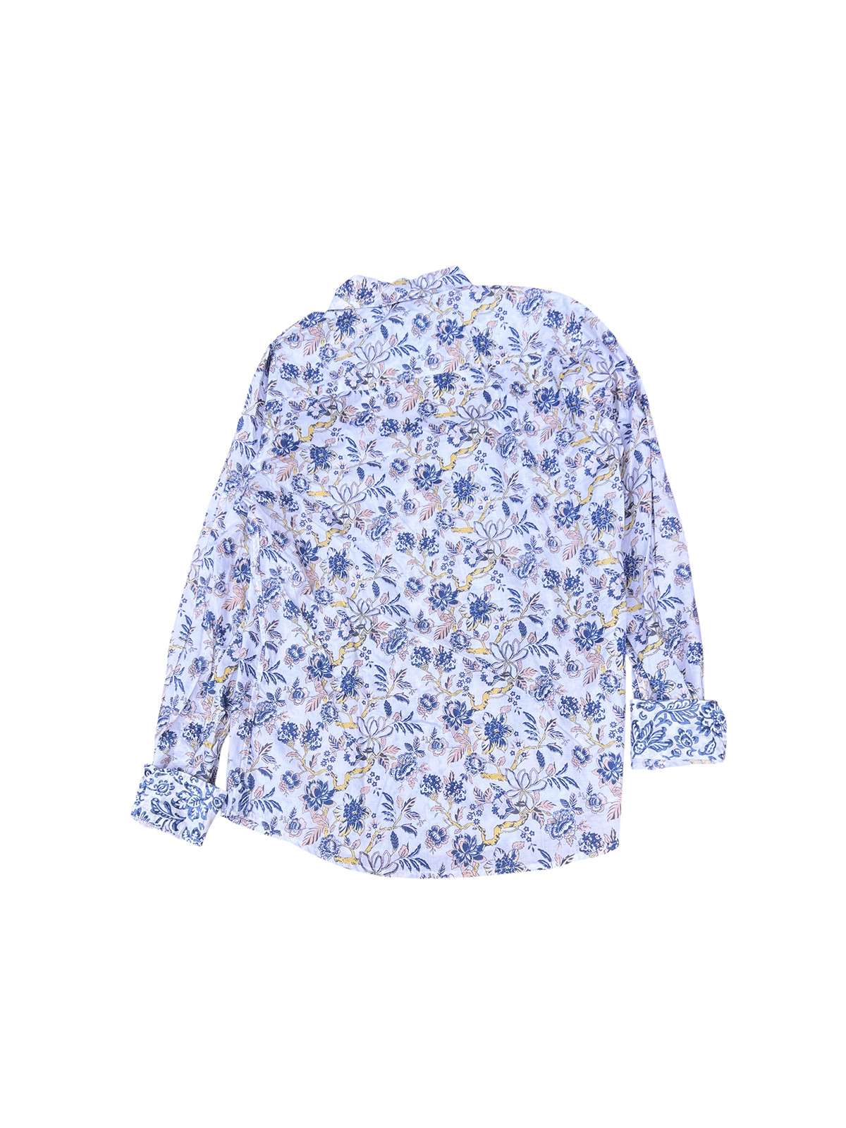 détail tissu chemise coton imprimé homme