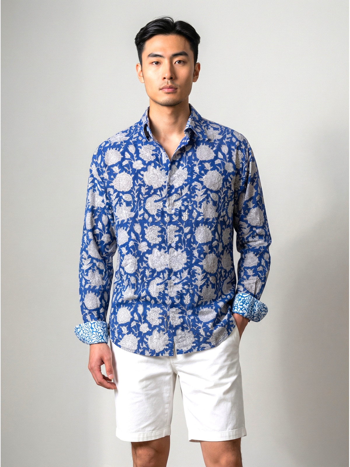 chemise homme slim fit noah coton imprimé