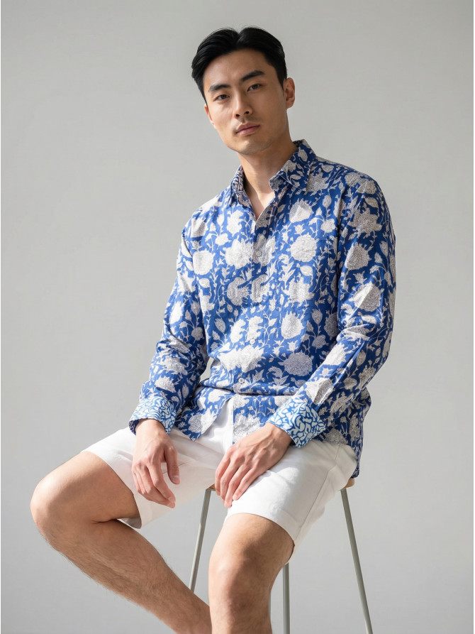 chemise homme slim fit noah coton imprimé