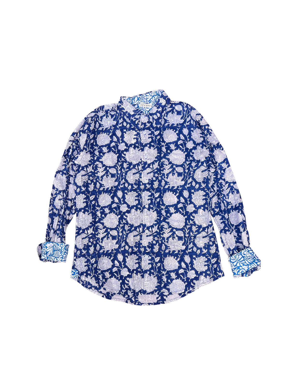 détail tissu chemise coton imprimé homme