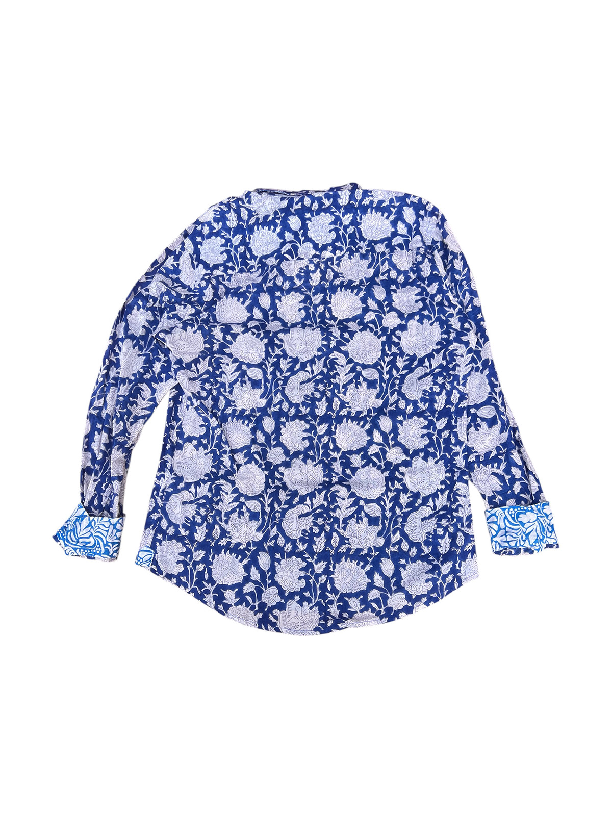 détail tissu chemise coton imprimé homme